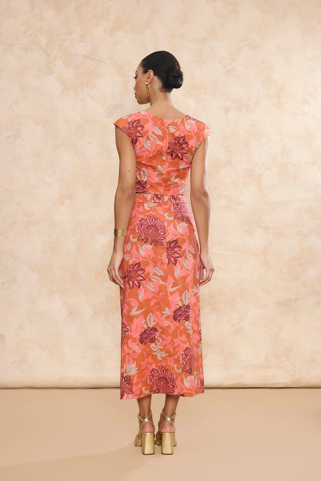 Top Rumba Estampado Flores Coral - Image 3