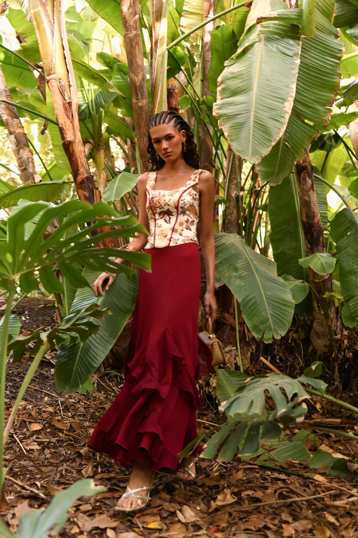 Top Samara Estampado Granate - Image 3