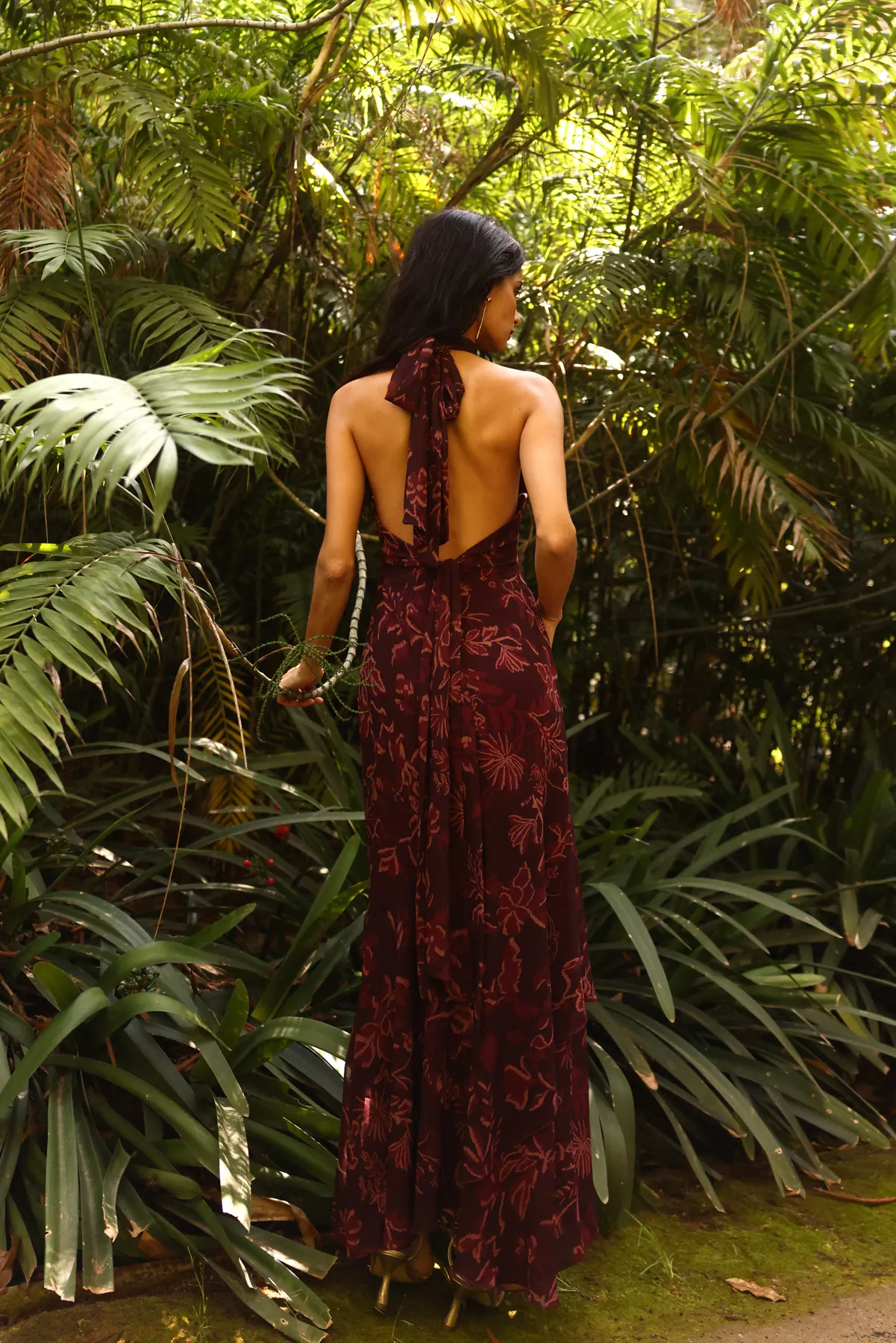 Vestido Esencia Estampado Berenjena - Image 3