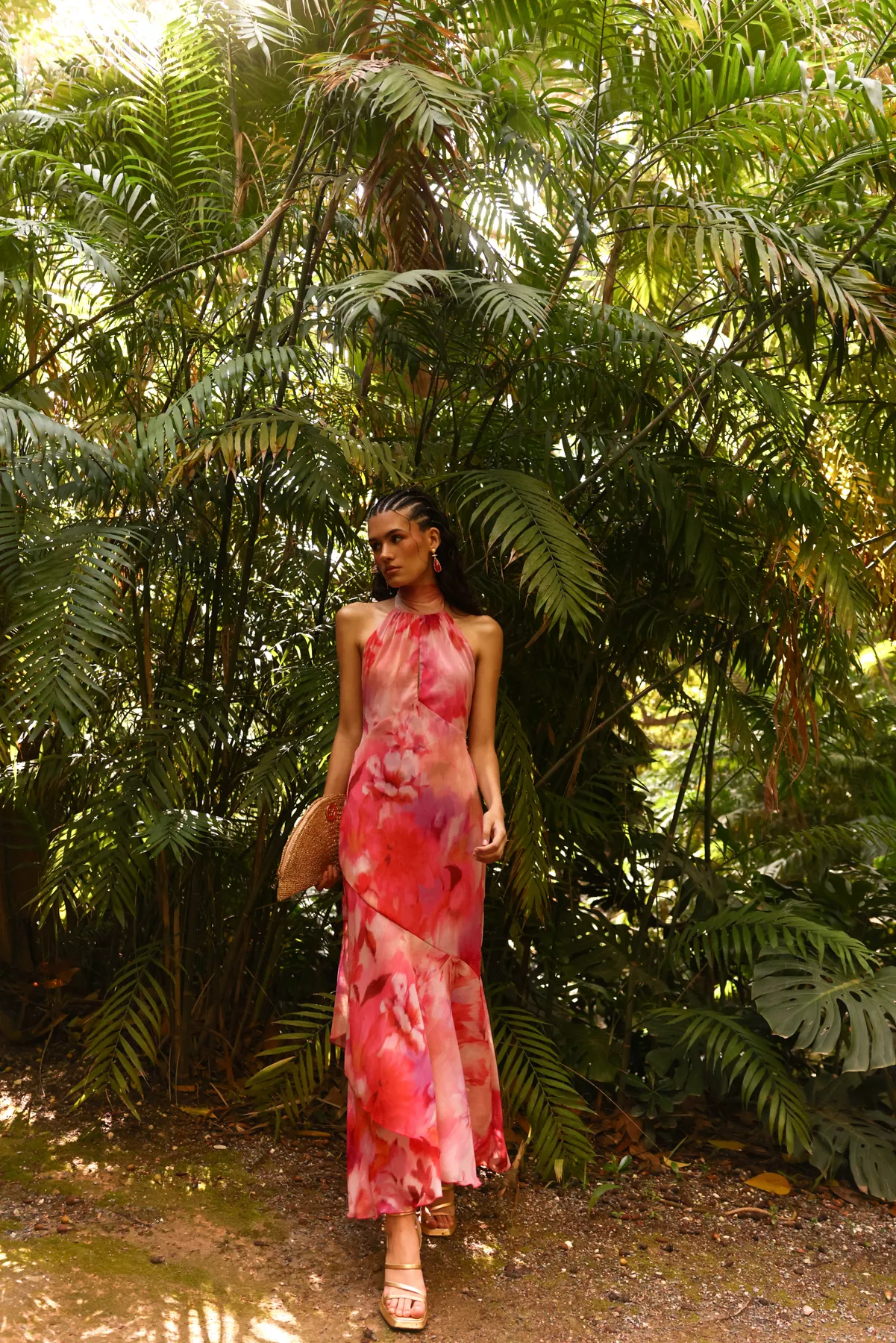 Vestido Esencia Estampado Rosa - Image 4