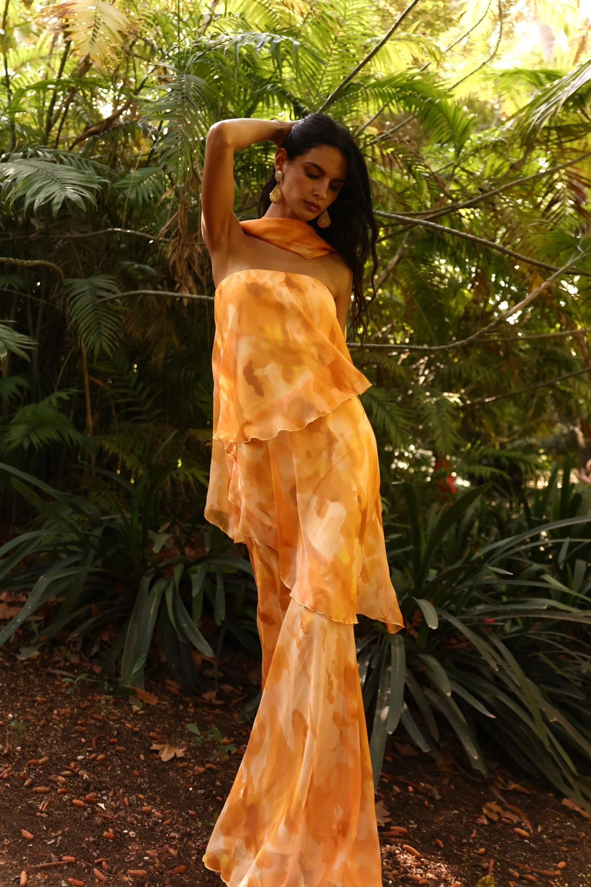 Vestido Karol Estampado Amarillo - Image 3