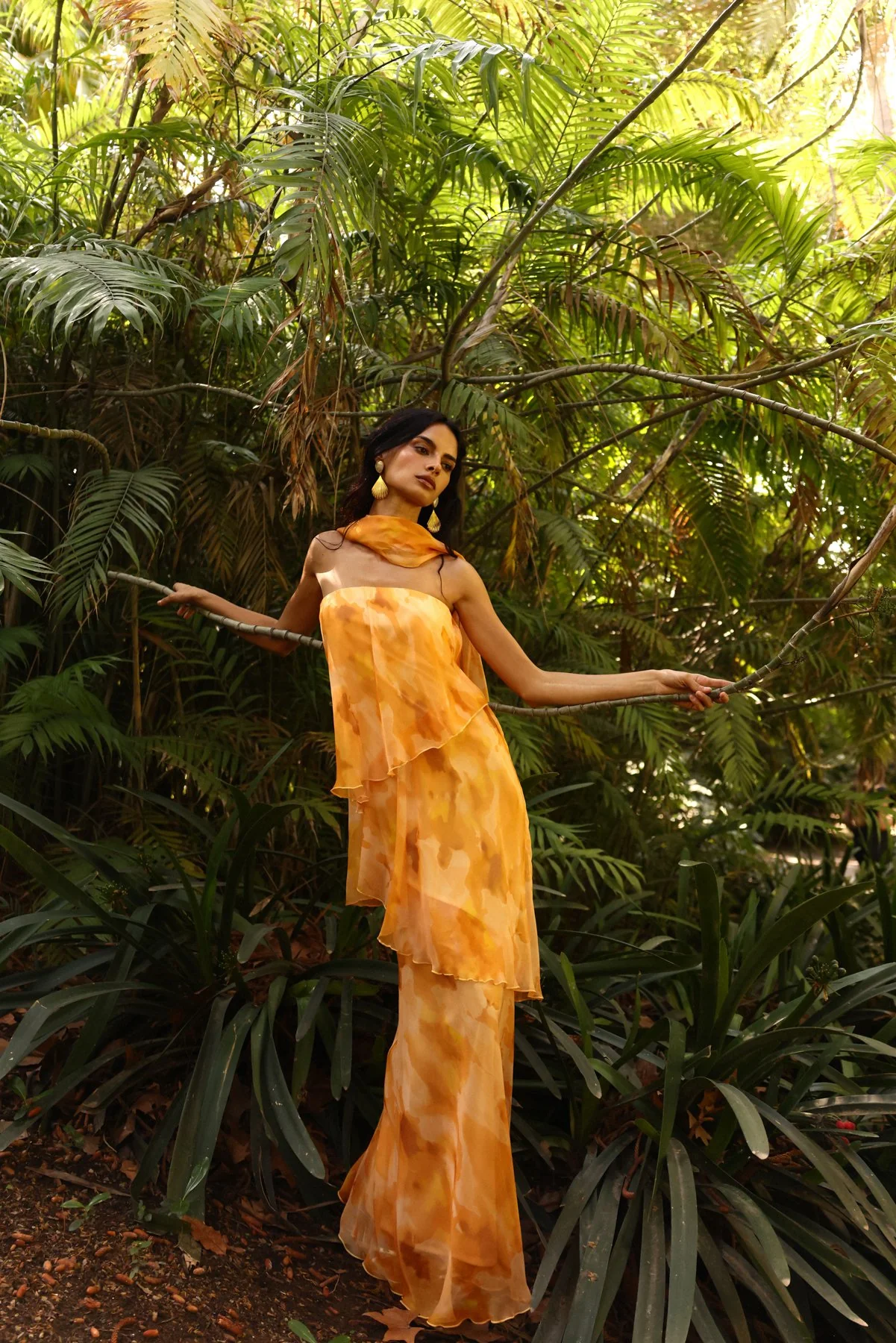 Vestido Karol Estampado Amarillo - Image 4