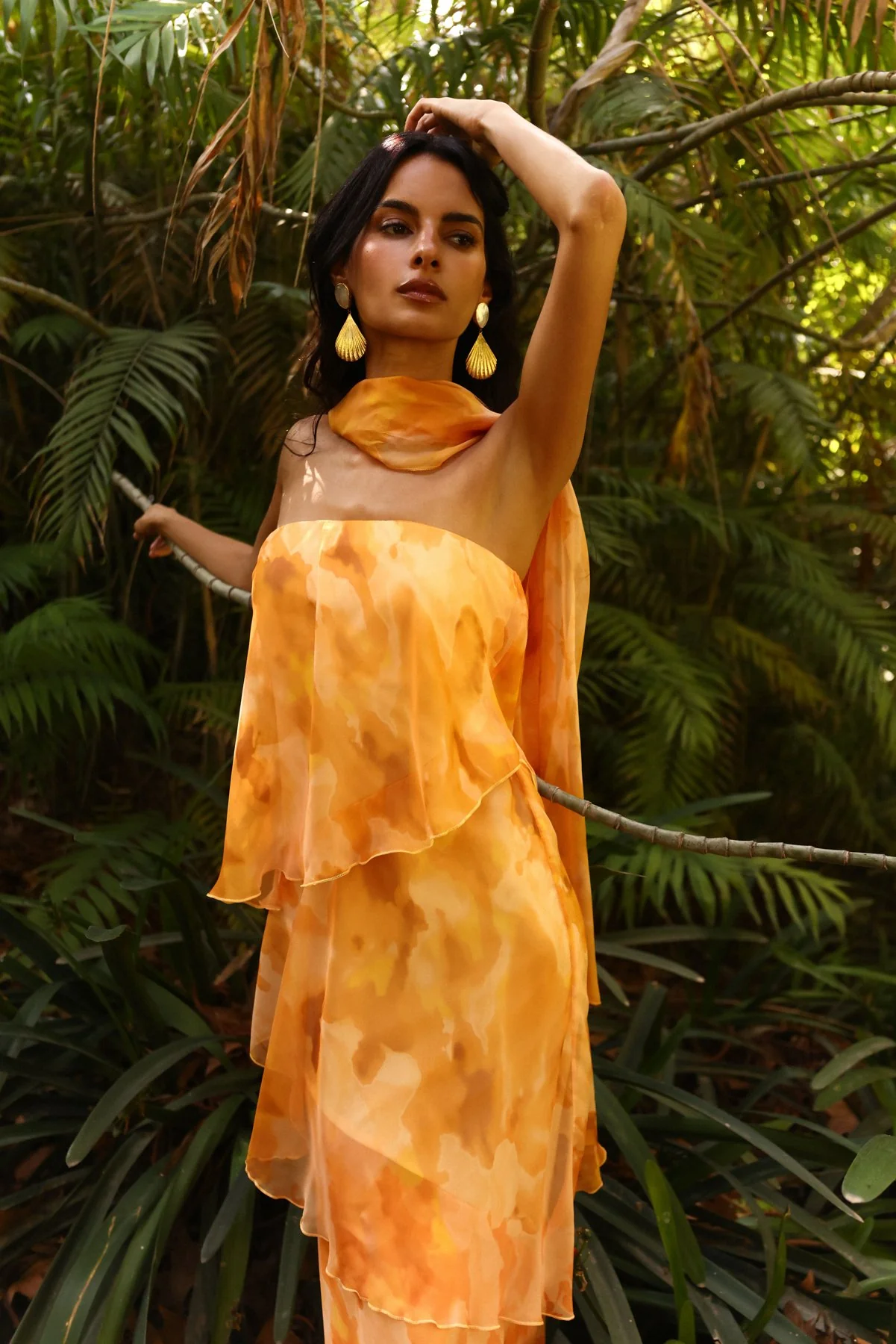 Vestido Karol Estampado Amarillo - Image 5